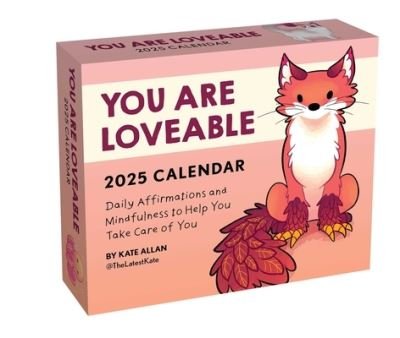 Kate Allan 2025 Day-to-Day Calendar: You Are Lovable - Kate Allan - Merchandise - Andrews McMeel Publishing - 9781524889449 - 13. august 2024