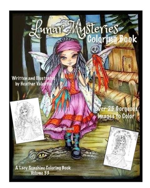 Cover for Heather Valentin · Lunar Mysteries Coloring Book (Paperback Book) (2018)