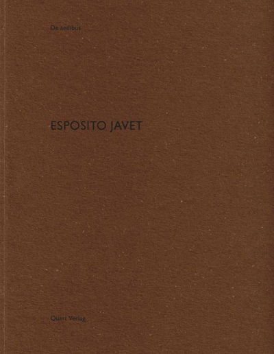 Cover for Heinz Wirz · Esposito Javet: De Aedibus - De Aedibus (Paperback Book) (2017)