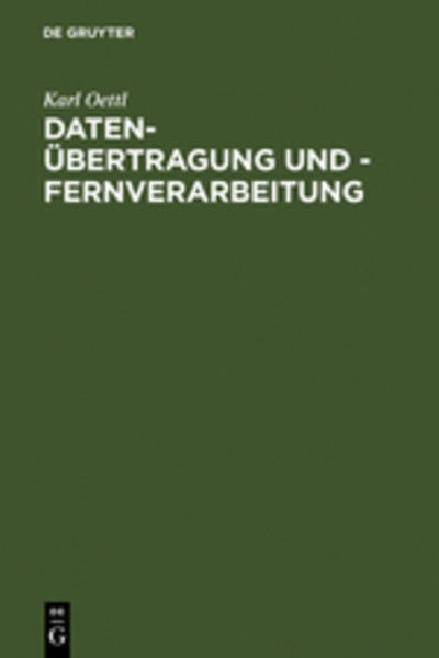 Cover for Oettl · Daten-Übertragung und - Fernverar (Bok) [German edition] (1974)