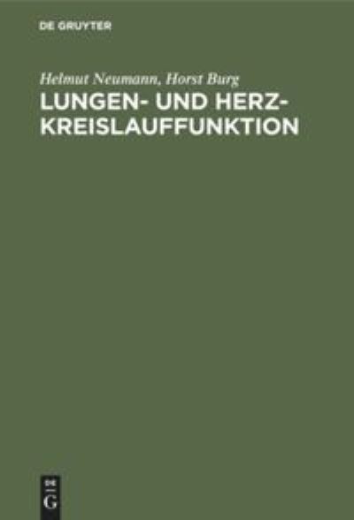 Cover for Helmut Neumann · Lungen- und Herz-Kreislauffunktion (Book) (1971)