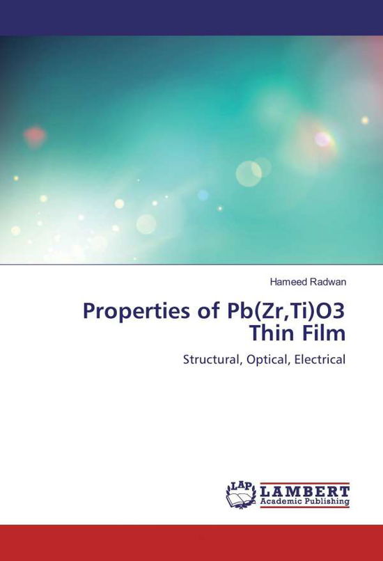 Cover for Radwan · Properties of Pb (Zr,Ti)O3 Thin F (Book)