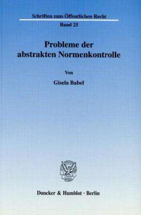 Cover for Babel · Probleme der abstrakten Normenkon (Book) (1965)