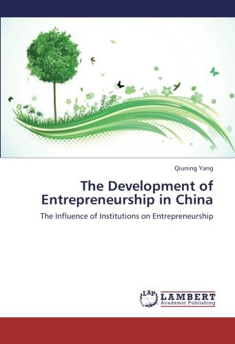 Cover for Qiuning Yang · The Development of Entrepreneurship in China: the Influence of Institutions on Entrepreneurship (Paperback Book) (2012)