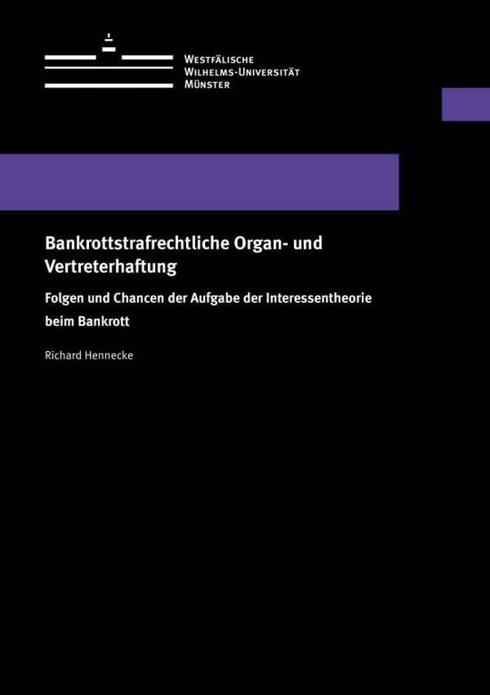 Cover for Hennecke · Bankrottstrafrechtliche Organ- (Book)