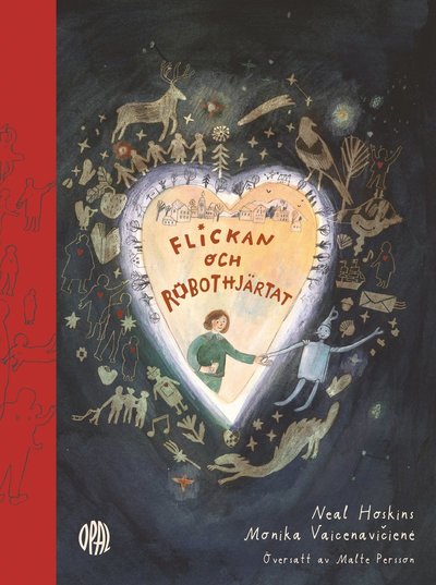 Cover for Neal Hoskins · Flickan och robothjärtat (Hardcover Book) (2024)