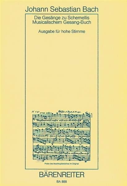 Cover for JS Bach · Schemellis Gesangb.,hoch.BA888 (Bog)