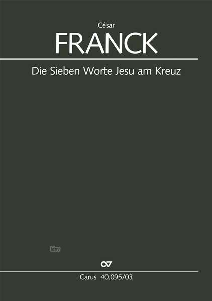 Cover for Franck · Sieben Worte,KA.CV40.095/03 (Book)