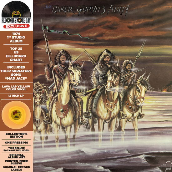 Baker Gurvitz Army (RSD) Yellow & Orange Vinyl - Baker Gurvitz Army - Musiikki - Culture Factory Usa - 0819514012450 - lauantai 22. huhtikuuta 2023