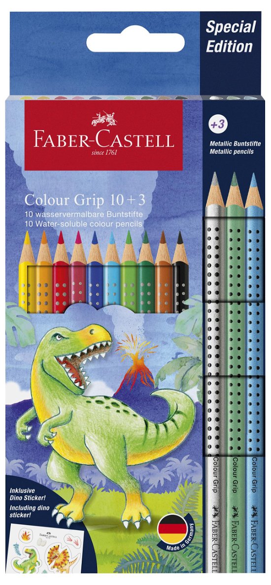 Cover for Faber-castell · Cp Colour Grip Dinosaurus 10+3 (201545) (Leketøy)