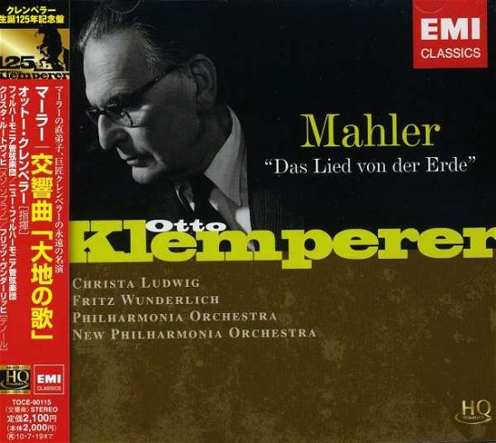 Cover for Otto Klemperer · Mahler:Das Lied Von Der Erde (CD) (2010)