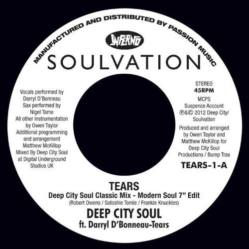 Cover for Tears · Deep City Soul (7&quot;) (2013)