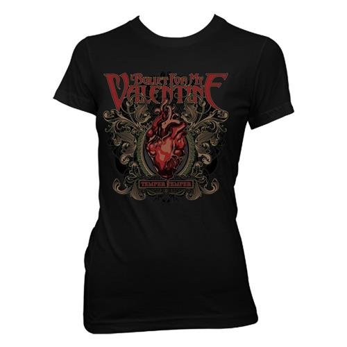 Cover for Bullet For My Valentine · Bullet For My Valentine Ladies T-Shirt: Temper Temper Filigree (Skinny Fit) (T-shirt) [size S] [Black - Ladies edition]