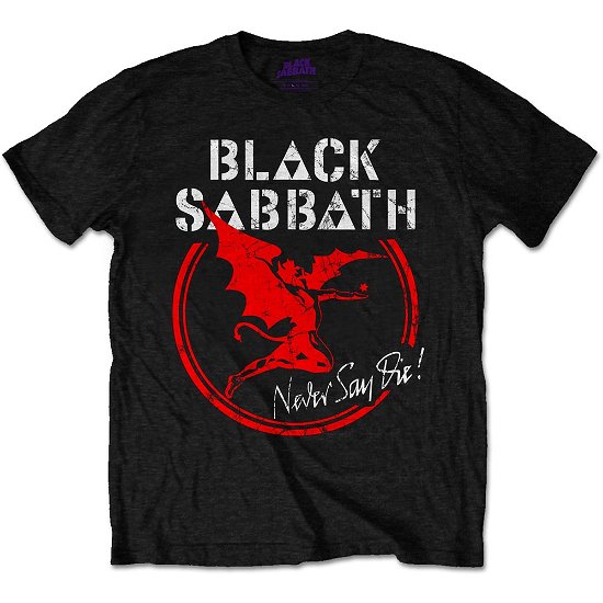 Black Sabbath Unisex T-Shirt: Archangel Never Say Die - Black Sabbath - Mercancía - Bravado - 5055979926450 - 
