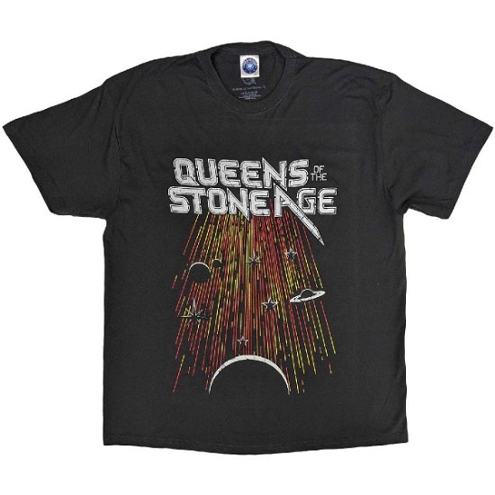 Queens Of The Stone Age Unisex T-Shirt: Meteor Shower - Queens Of The Stone Age - Mercancía -  - 5056561090450 - 