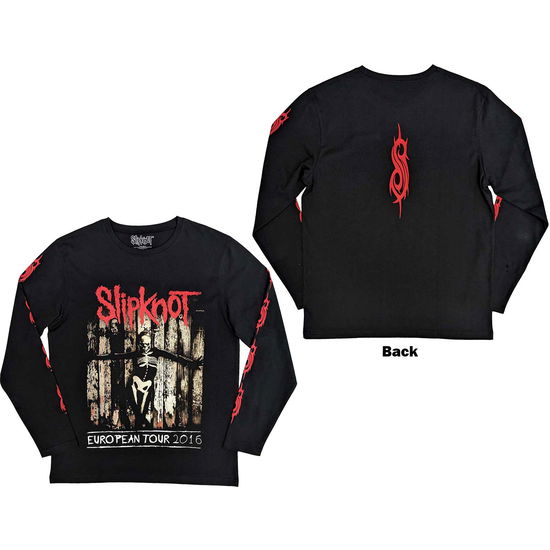 Cover for Slipknot · Slipknot Unisex Long Sleeve T-Shirt: Skeleton Flag (Back &amp; Sleeve Print) (CLOTHES) [size M] (2023)