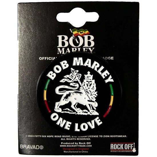 Bob Marley  Pin Badge: Lion - Bob Marley - Marchandise -  - 5056737240450 - 
