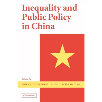 Cover for Bjorn Gustafsson · Inequality and Public Policy in China (Hardcover Book) (2008)