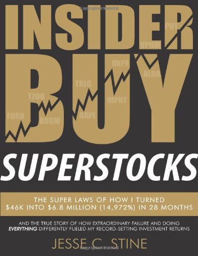 Insider Buy Superstocks: the Super Laws of How I Turned $46k into $6.8 Million (14,972%) in 28 Months - Jesse C. Stine - Bøger - The Superstock Letter - 9780615818450 - 21. maj 2013
