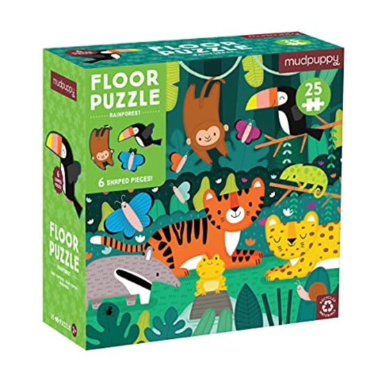 Cover for Rainforest 25 Piece Floor Puzzle with Shaped Pieces (GAME) (2022)