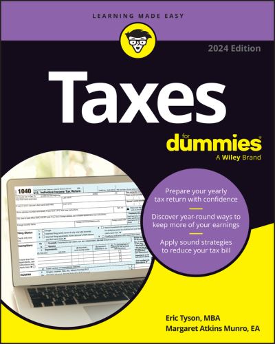 Taxes For Dummies: 2024 Edition - Eric Tyson - Kirjat - John Wiley & Sons Inc - 9781394226450 - maanantai 18. joulukuuta 2023