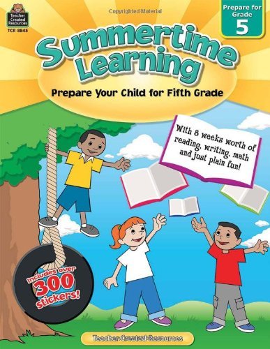 Cover for Teacher Created Resources Staff · Summertime Learning Grd 5 (Paperback Bog) [Csm edition] (2022)