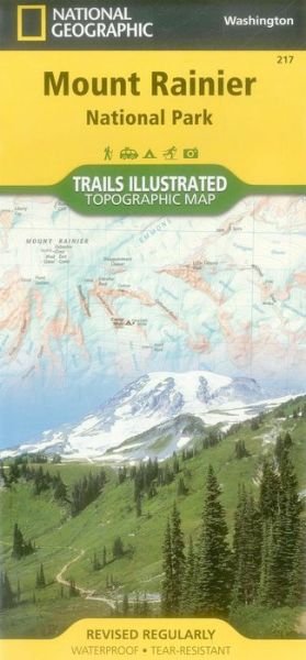 Cover for National Geographic Maps · Mount Rainier National Park: Trails Illustrated National Parks (Kort) [2022nd Revised edition] (2009)