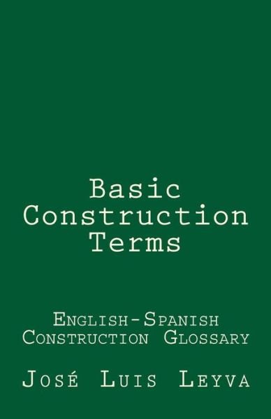 Cover for José Luis Leyva · Basic Construction Terms (Paperback Book) (2018)