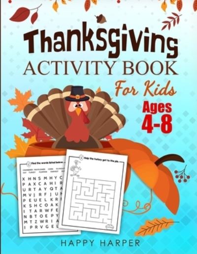 Cover for Harper Hall · Thanksgiving Activity Book For Kids (Pocketbok) (2019)