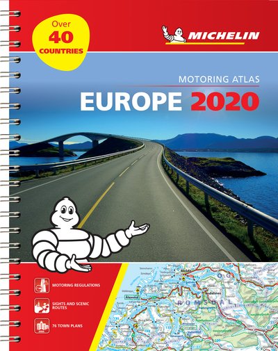 Michelin Tourist & Motoring Atlas: Michelin Motoring Atlas Europe 2020 - Michelin - Kirjat - Michelin - 9782067244450 - lauantai 4. tammikuuta 2020