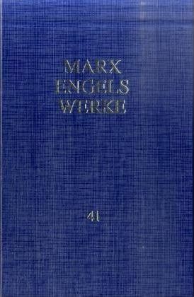 Cover for Karl Marx · Werke 41 (Hardcover Book) (2008)