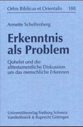 Cover for Annette Schellenberg · Erkenntnis als Problem (Book) (2003)