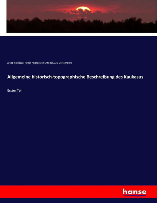 Cover for Reineggs · Allgemeine historisch-topograp (Book) (2017)