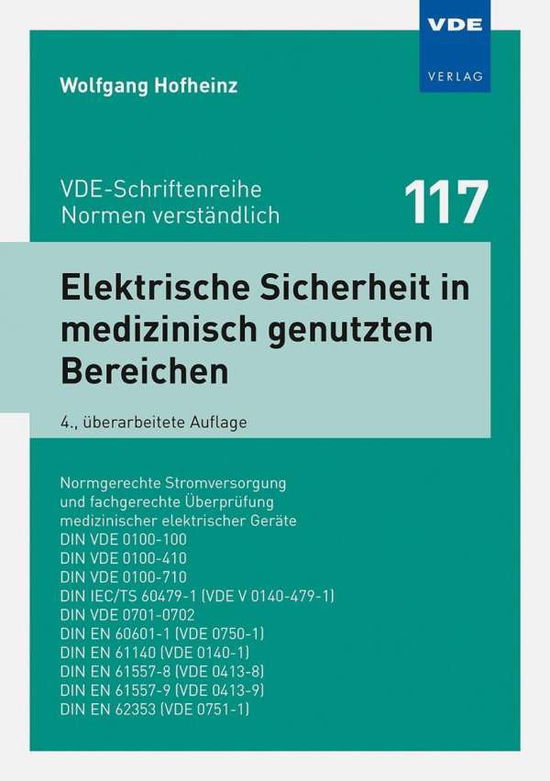 Cover for Hofheinz · Elektrische Sicherheit in medi (Book)