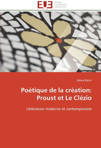 Cover for Adina Balint · Poétique De La Création:  Proust et Le Clézio: Littérature Moderne et Contemporaine (Paperback Book) [French edition] (2018)