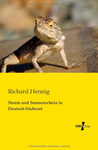 Cover for Richard Hennig · Sturm und Sonnenschein in Deutsch-Sudwest (Paperback Book) [German edition] (2019)