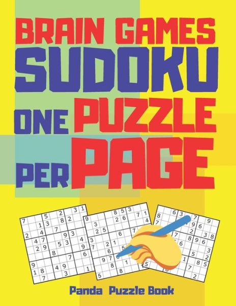 Brain Games Sudoku One Puzzle Per Page - Panda Puzzle Book - Książki - Independently Published - 9798602170450 - 21 stycznia 2020