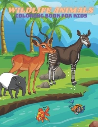 Cover for Minka Shannon · WILDLIFE ANIMALS - Coloring Book For Kids (Pocketbok) (2020)