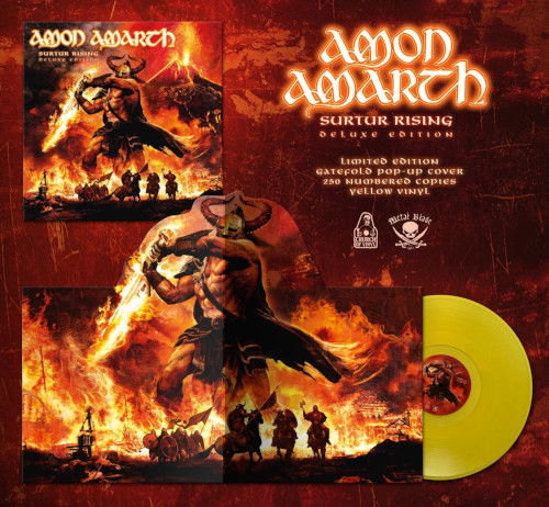 Surtur Rising (Yellow Vinyl LP) - Amon Amarth - Musiikki - Church Of Vinyl - 0200000107451 - perjantai 11. marraskuuta 2022