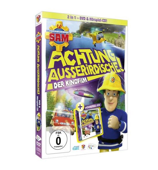 Cover for Feuerwehrmann Sam · Achtung Außerirdische-kinofilm (Dvd+cd Hörspiel) (DVD-Audio) (2020)
