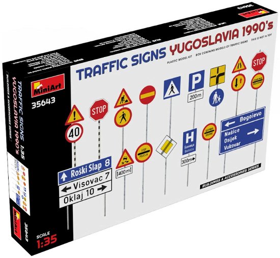 1/35 Traffic Signs Yugoslavia 1990'S - Miniart - Gadżety - Miniarts - 4820183314451 - 