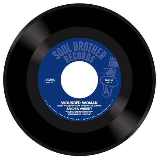 Cover for Sandra Wright · Wounded Woman / Midnight Affair (7&quot;) [Remastered edition] (2018)