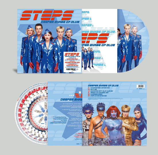 Cover for Steps · Deeper Shade Of Blue – The Remixes (LP) [RSD 2024 Zoetrope Picture Disc edition] (2024)