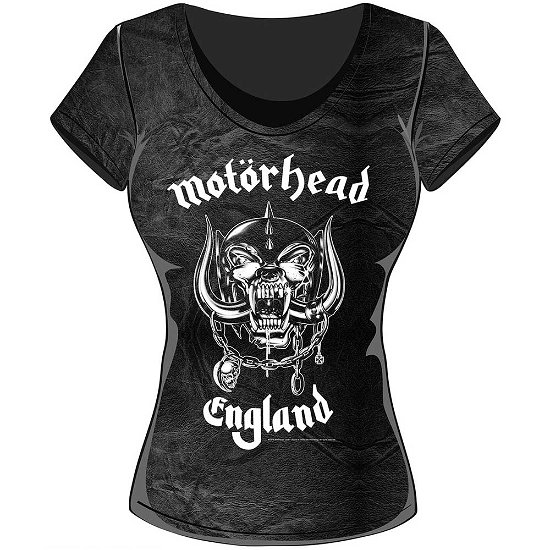 Cover for Motörhead · Motorhead: England (T-Shirt Donna Tg. XL) (N/A) [size XL] [Black,Grey - Ladies edition]