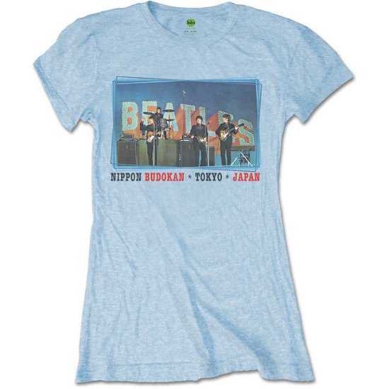 Cover for The Beatles · The Beatles Ladies T-Shirt: Nippon Budokan (T-shirt) [size M] [Blue - Ladies edition] (2020)