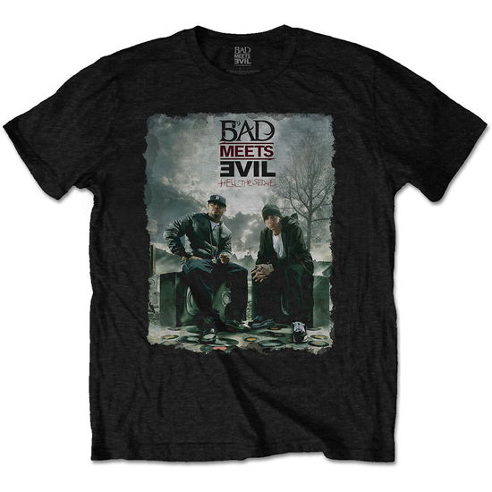 Bad Meets Evil Unisex T-Shirt: Burnt - Bad Meets Evil - Merchandise - Rockoff - 5056170675451 - April 8, 2019