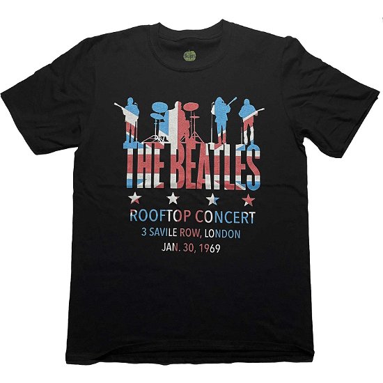 Cover for The Beatles · The Beatles Unisex T-Shirt: Rooftop Flag (T-shirt) [size M]