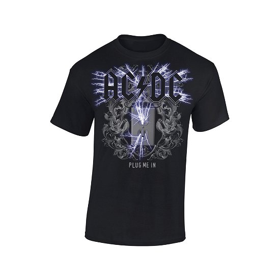 Cover for AC/DC · Plug Me in (T-shirt) [size S] [Black edition] (2020)