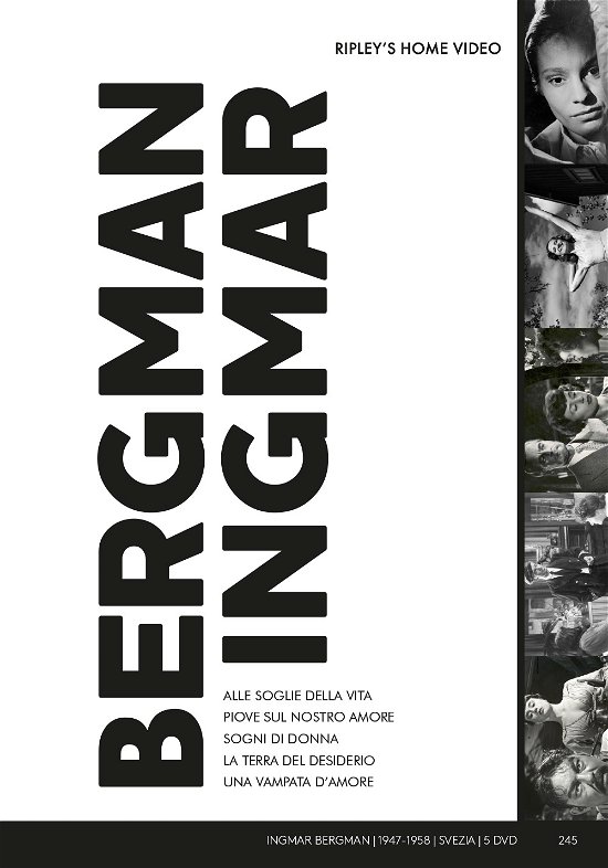 Cover for Bibi Anderssonharriet Anderssoneva Dahlbeckhasse E · Ingmar Bergman Cofanetto (DVD) (2022)