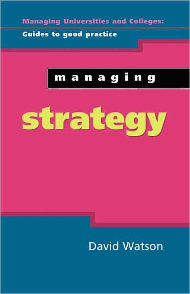 Cover for David Watson · Managing Strategy (Paperback Book) [Ed edition] (2000)